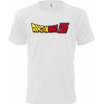 Dragon Ball Z tričko logo Dragon Ball bílé – Zbozi.Blesk.cz