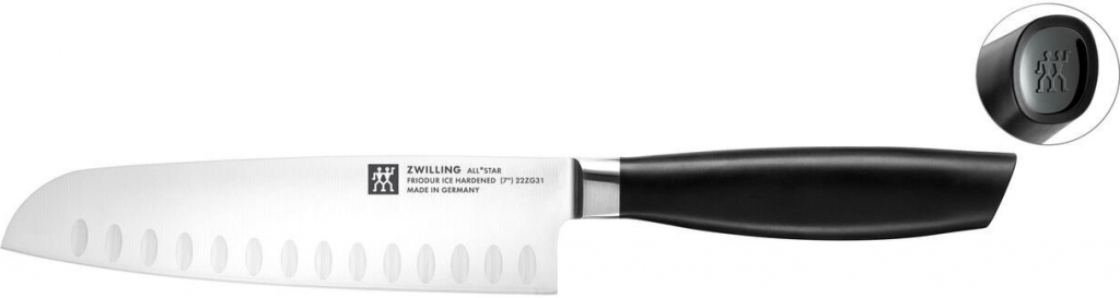 Zwilling All Star nůž Santoku s výbrusem 18 cm