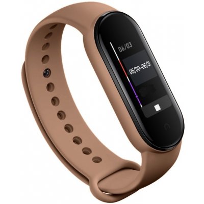 Xiaomi Mi Band 5/6 náhradní náramek Jednobarevný Hnědá MBS5-HNE – Zboží Živě