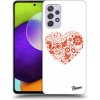 Pouzdro a kryt na mobilní telefon Samsung Picasee silikonové Samsung Galaxy A52 5G Big heart čiré