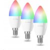 TechToy Chytrá žárovka 6W E14 RGB ZigBee 3ks TSL-LIG-E14ZB-3PC