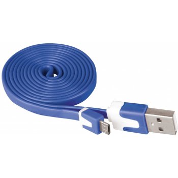 Emos SM7001B USB 2.0 A/M - micro B/M, 1m, modrý