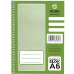 Bobo Kroužkový blok A6 boční spirála čtvereček 50 listů – Zboží Živě