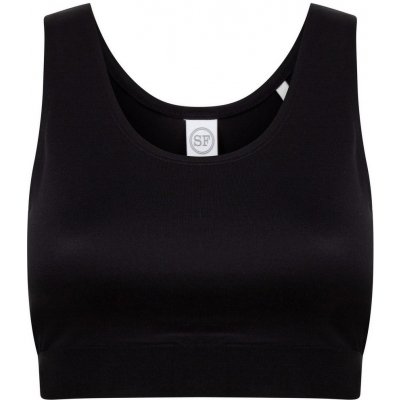 SF Skinnifit dívčí crop top na ramínka černá – Zboží Dáma