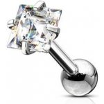 Šperky4U Cartilage piercing do ucha čtverec CP1058-04 – Hledejceny.cz