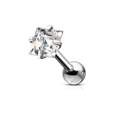 Šperky4U Cartilage piercing do ucha čtverec CP1058-04 – Hledejceny.cz