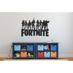 Lepy.cz Samolepka na zeď Fortnite + postavičky, rozměry 60x40cm Světle červená – Zboží Dáma