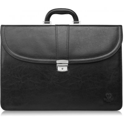 Paolo Peruzzi kožená pánská aktovka S-42 černá – Zboží Dáma