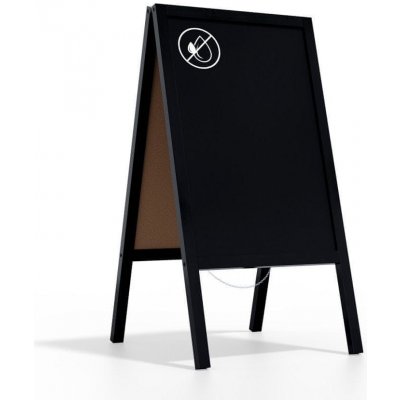Allboards , reklamní áčko s křídovou tabulí 118 x 61 cm- černé,PK96BK – Zbozi.Blesk.cz