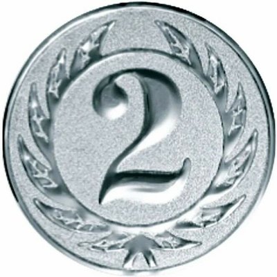 Emblém 50mm "číslo 2" stříbrný 1065002 – Zboží Mobilmania