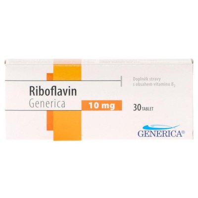 Riboflavin Generica 30 tablet – Hledejceny.cz