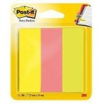Samolepicí záložky, mix neonových barev, 25 x 76 mm, 3 x 100 listů, 3M POSTIT 7100172769 – Hledejceny.cz