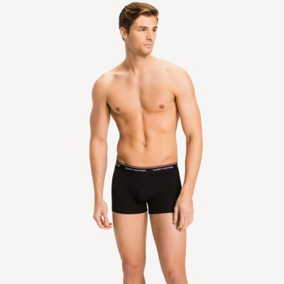 Tommy Hilfiger pánské trenky 3-Pack Plus Contrast Logo Waistband Trunks 1u87905252990 černá – Zbozi.Blesk.cz