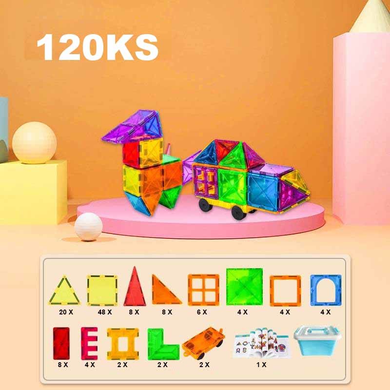 Magnetic Tiles 120ks + box