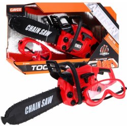 Majlo Toys dětská motorová pila s brýlemi Chain Saw