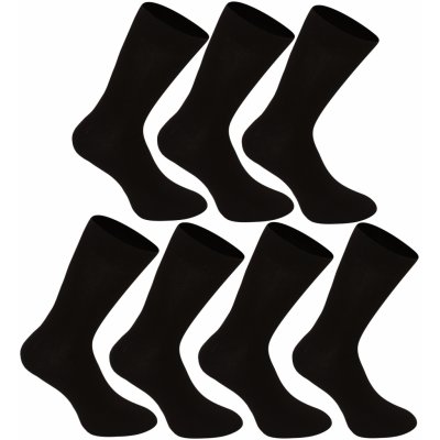 Nedeto 7PACK ponožky vysoké bambusové 7NDTP001 černé