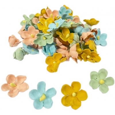 Dp Craft Papírové květy - jarní mix 60 ks – Hledejceny.cz