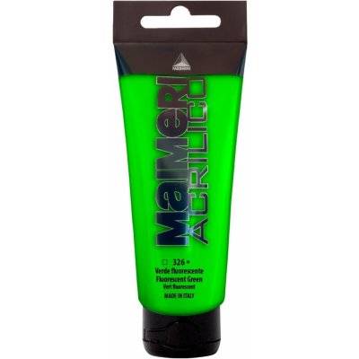 Maimeri Acrilico akrylová barva fluorescent green 326 75 ml – Sleviste.cz