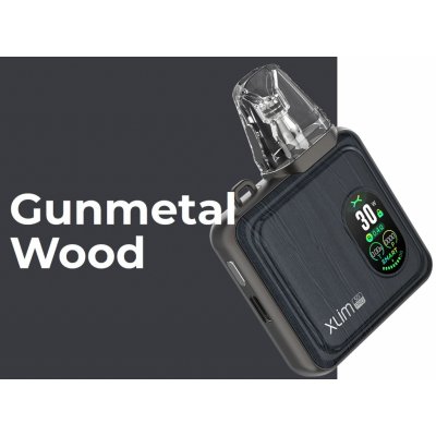 OXVA Xlim SQ Pro Pod Kit 1200 mAh Gunmetal Wood 1 ks – Hledejceny.cz