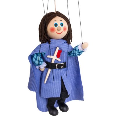 Mašek umělecká výroba Loutka dřevěná Středověký princ 20 cm – Sleviste.cz