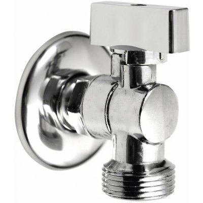 Aqualine Pračkový kulový ventil se zpětným ventilem 1/2''x3/4'' - L, chrom - 5310 – Hledejceny.cz
