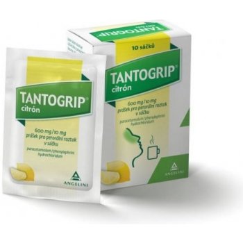 TANTOGRIP CITRÓN POR 600MG/10MG POR PLV SOL SCC 10