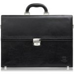 Paolo Peruzzi Pánská kožená aktovka do ruky a rameno černá – Hledejceny.cz