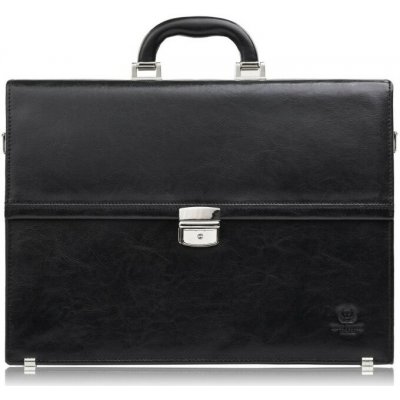 Paolo Peruzzi Pánská kožená aktovka do ruky a rameno černá – Hledejceny.cz