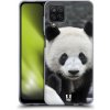 Pouzdro a kryt na mobilní telefon Samsung Pouzdro Head Case Samsung Galaxy A12 DIVOČINA – PANDA