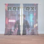 Sablio Záclony ROBLOX Neonové město: 2ks 150x250cm – Hledejceny.cz