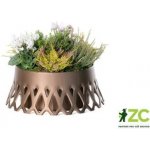 Plastia Samozavlažovací žardina Roseta 30 cm bronz – Zboží Mobilmania