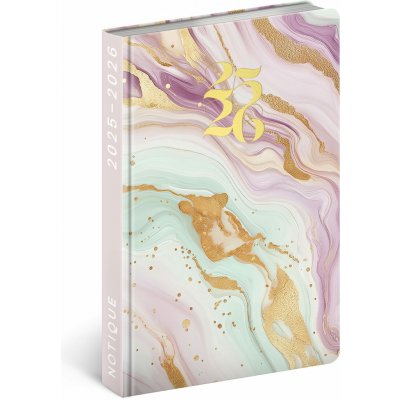 Presco Group B6 týdenní 2026 Petito Růžový mramor – Zboží Mobilmania