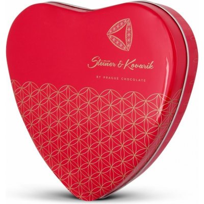 Steiner & Kovarik srdce s pralinkami z hořké a mléčné čokolády 90 g