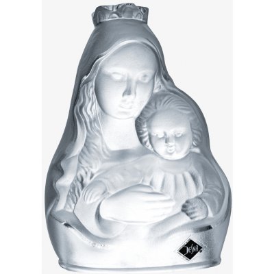 Skleněná figurka Madona s dítětem z českého křišťálu Preciosa – Hledejceny.cz