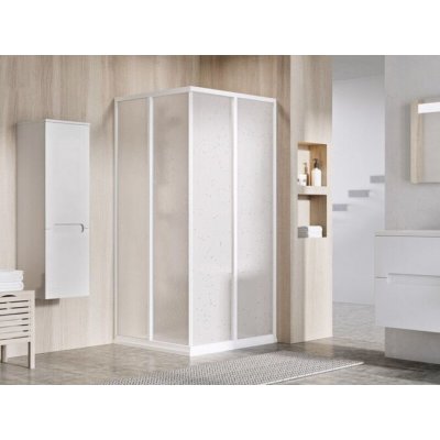 Ravak Supernova čtyřúhelníkový sprchový kout SRV2+SRV2, 90x90x195 cm, bílá, dekor pearl 14V701O211S – Hledejceny.cz