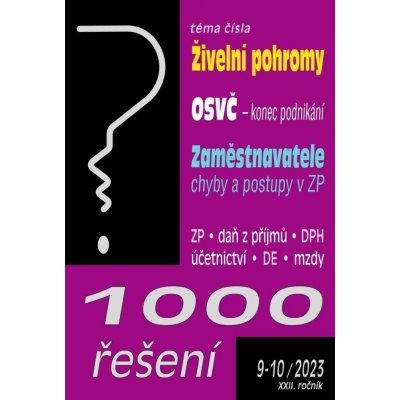 1000 řešení 9-10/2023 Živelní pohromy a podnikání – Hledejceny.cz