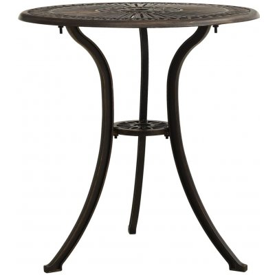 OMAXI 205822 Zahradní stůl bronzový 62 x 62 x 65 cm litý hliník – Hledejceny.cz