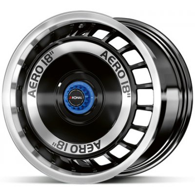 Ronal R50 8x18 5x100 ET35 black polished blue – Hledejceny.cz