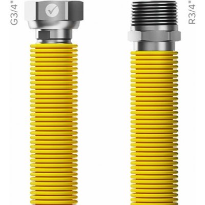 Merabell Gas Flexi Připojovací hadice, Délka hadice: 75 – 150 cm, R3/4" – G3/4" M-M0057 – Zboží Dáma