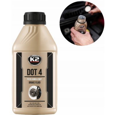 K2 Brzdová kapalina DOT 4 500 ml – Sleviste.cz