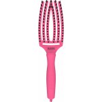 Olivia Garden Finger Brush kartáč na vlasy masážní 6-řadový střední Bright Pink – Zboží Mobilmania