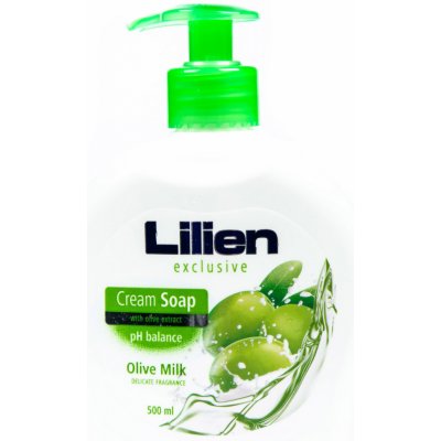 Lilien Olive Milk tekuté mýdlo dávkovač 500 ml – Zbozi.Blesk.cz