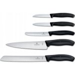 Victorinox Swiss Classic Sada kuchyňských nožů Černá Nerezová Ocel 5 ks – Zboží Dáma
