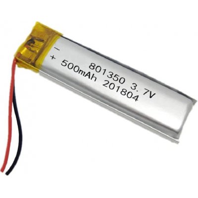 Li-Pol baterie 500mAh, 3.7V, 801350 – Zboží Živě