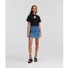 Dámská sukně Karl Lagerfeld Monogram Jcq Denim Skirt modrá