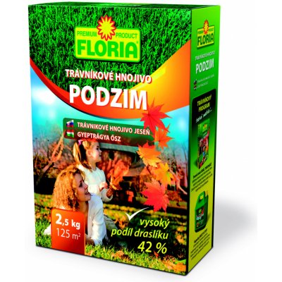 Agro Floria podzimní trávníkové hnojivo 2.5 kg – Hledejceny.cz