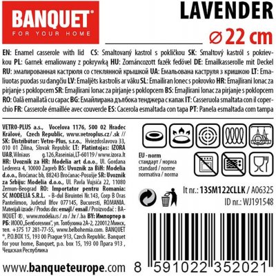 Banquet Lavender 22 cm 2,9 l – Zboží Dáma