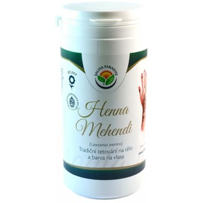 Salvia Paradise Henna Mehendi tradiční tetování na tělo a barva na vlasy 150 g – Zboží Dáma