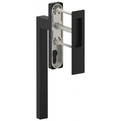 ROTO Klika pro HS dveře DUBLIN Barva/Povrchová úprava: Černá RAL 9005/matný povrch – Zboží Mobilmania