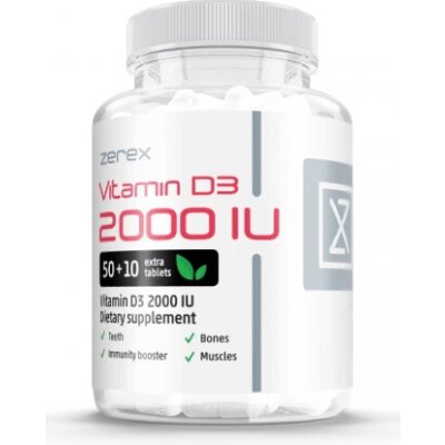 Vitamín D3 2000IU 50 + 10 tablet – Hledejceny.cz